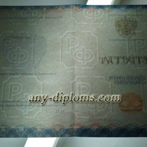 Аттестат о среднем общем образовании 2014 год