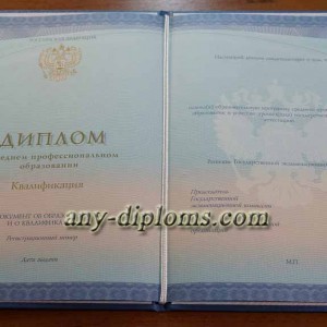 Диплом среднее профессиональное образование 2014-2017 год