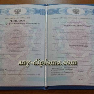 Диплом среднее профессиональное образование 2011 год