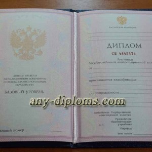 Диплом среднее профессиональное образование 2002 год